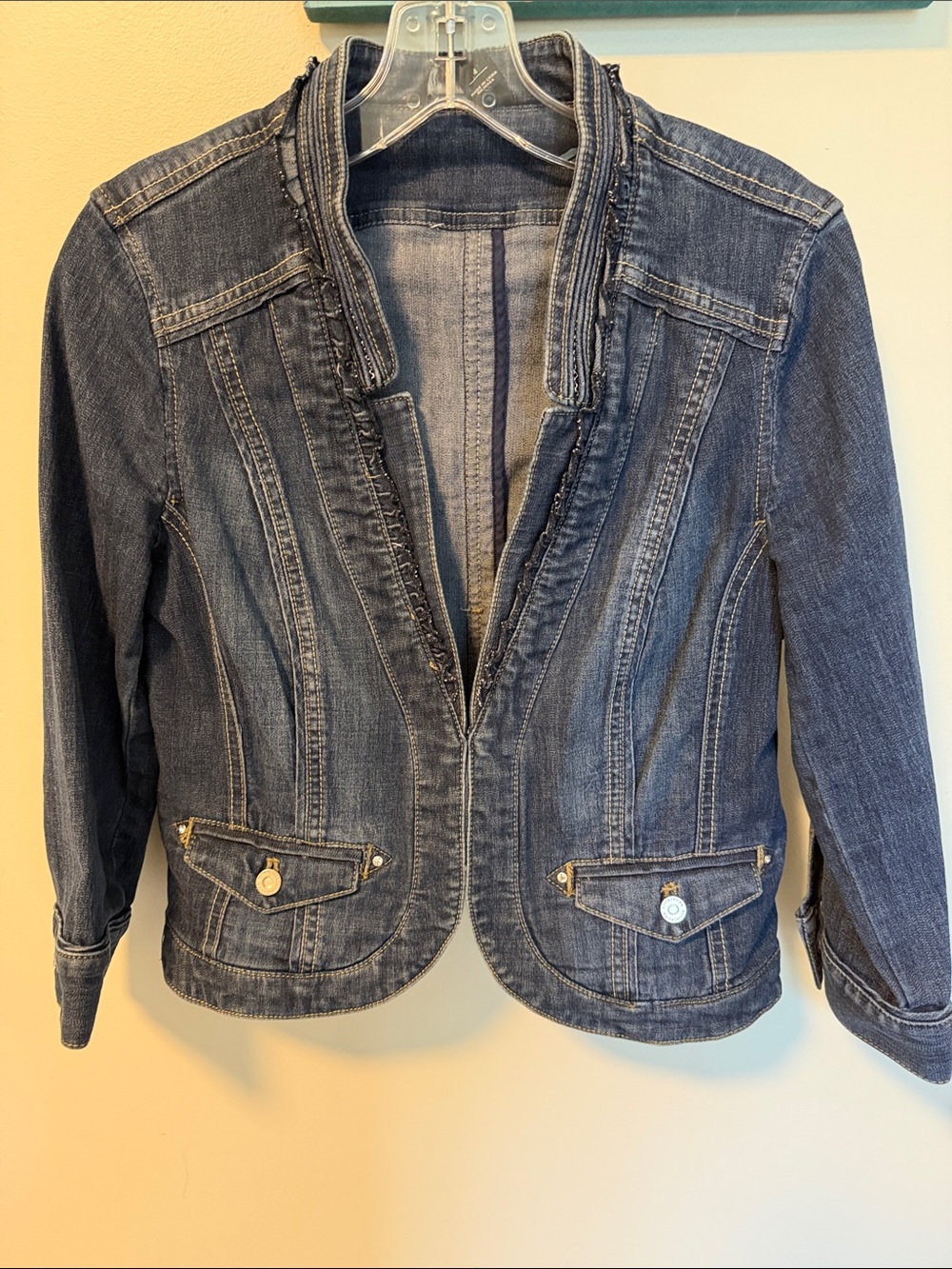 WHBM Denim Fitted Jacket